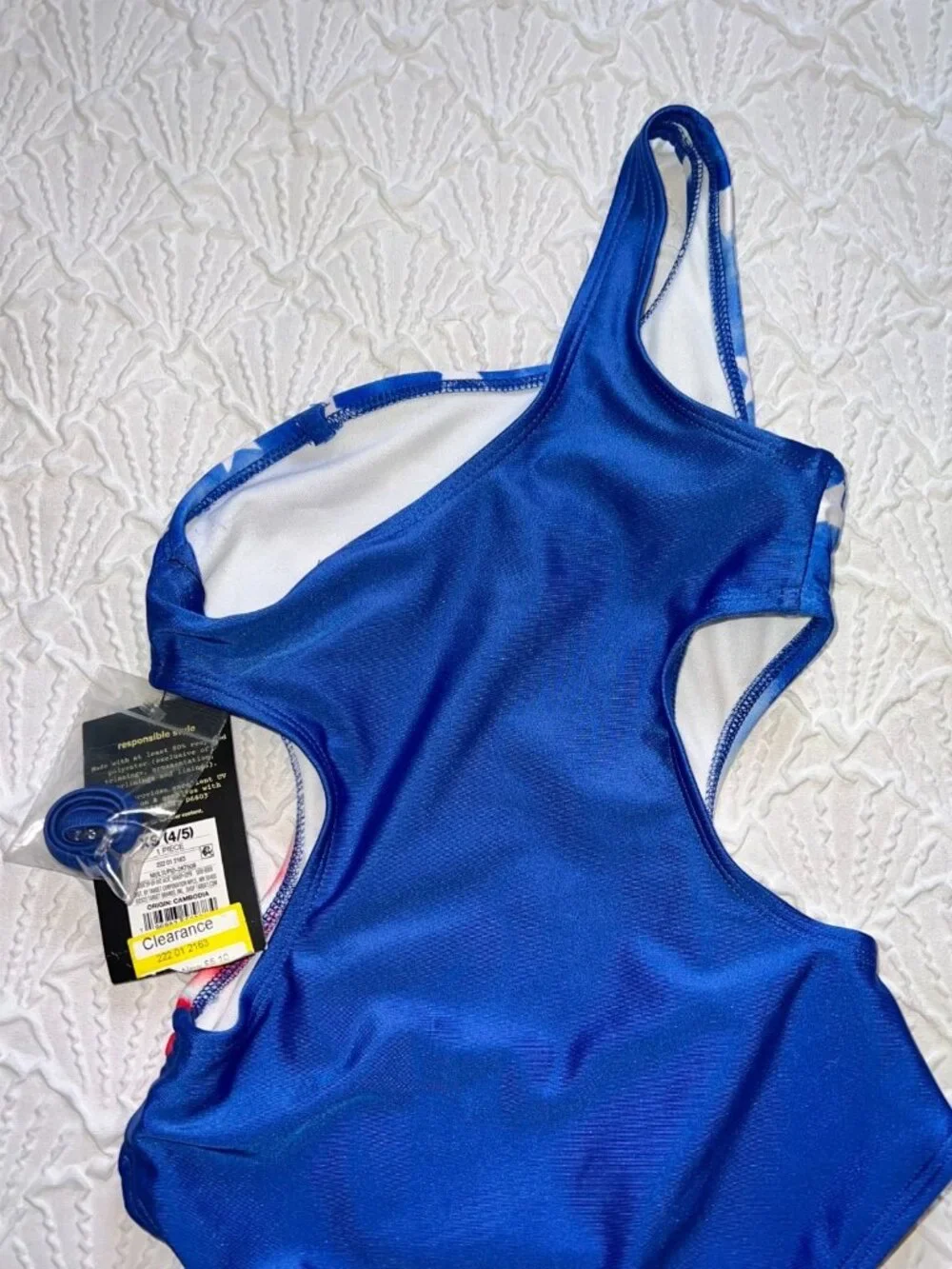 Girls lot of 2 NEW Bathing Suits Size XS (4/5) 1Pc and 2 Pc Art Class American